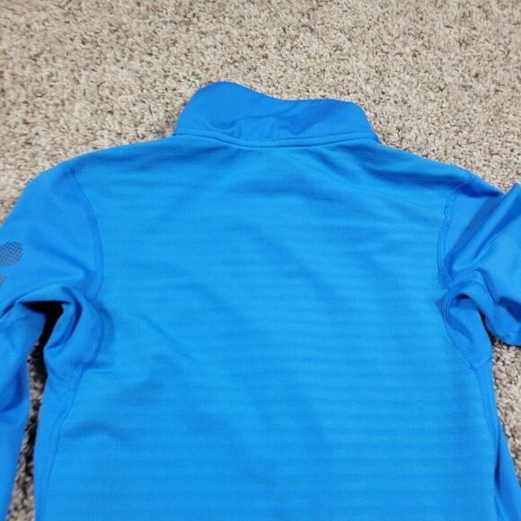 Nike Pro Pullover Women’s Small Blue Warm Just Do It 1/2 Zip Long Sleeve - Picture 7 of 8